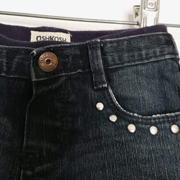 OSH KOSH Dark Blue Studded Toddler Jeans 18-24 months - Picture 4 of 6